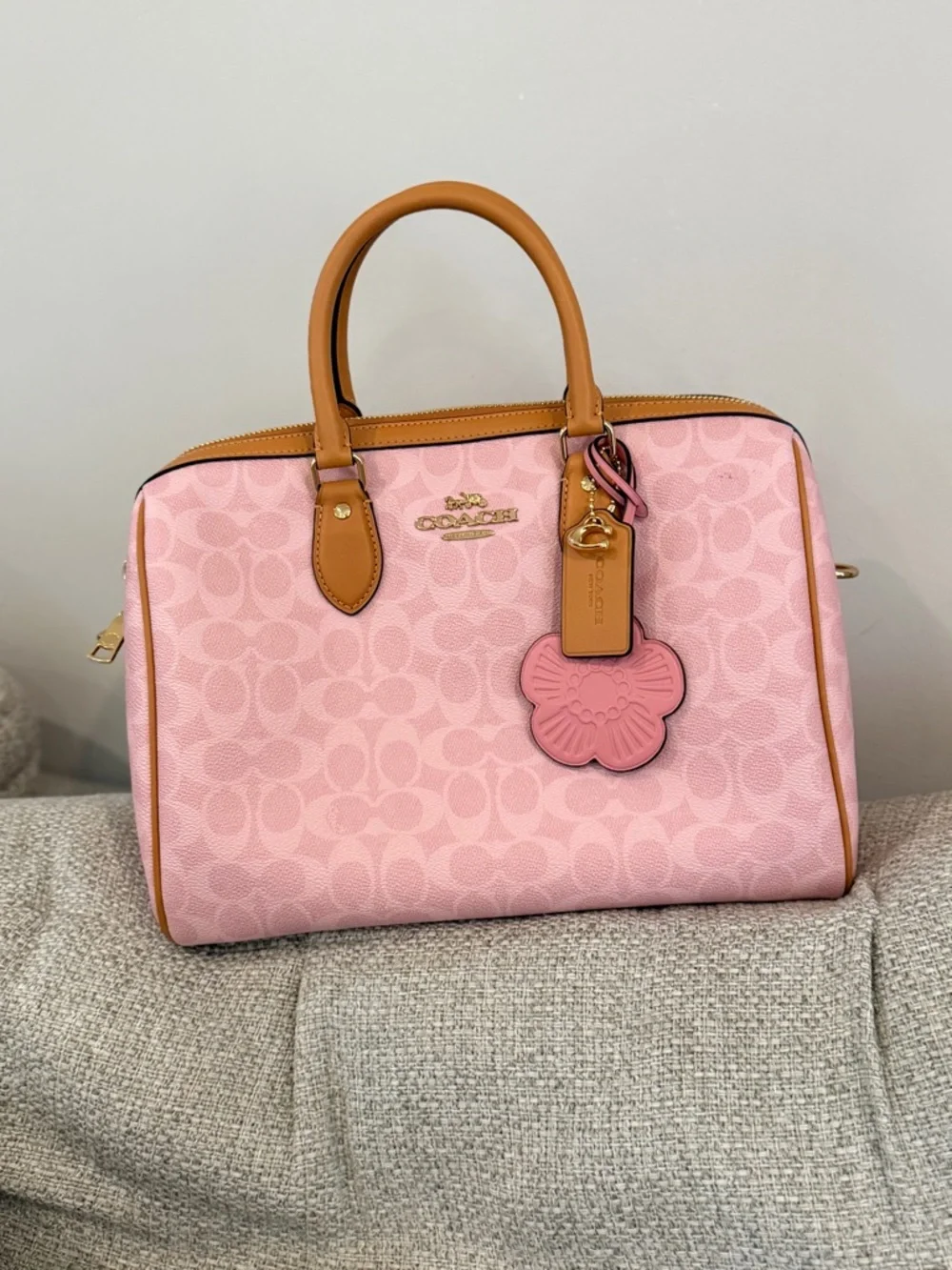 Coach large Rowan Powder Pink - Picture 1 of 1